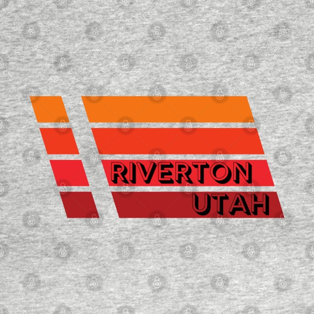 Riverton Utah T-Shirt Retro City Souvenir Gift US State Vintage 80s 70s by MalibuSun